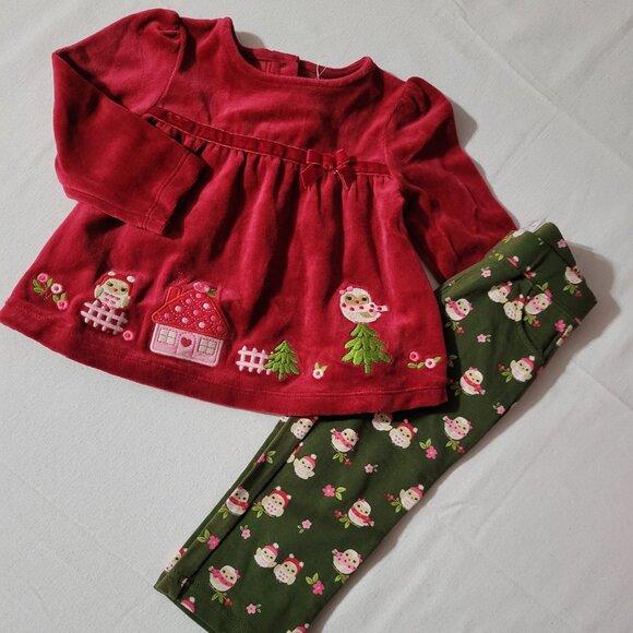 Gymboree Cozy Owl NWT 12-18 month set. Pants DEFECTIVE have fade on from sun? - Picture 1 of 2